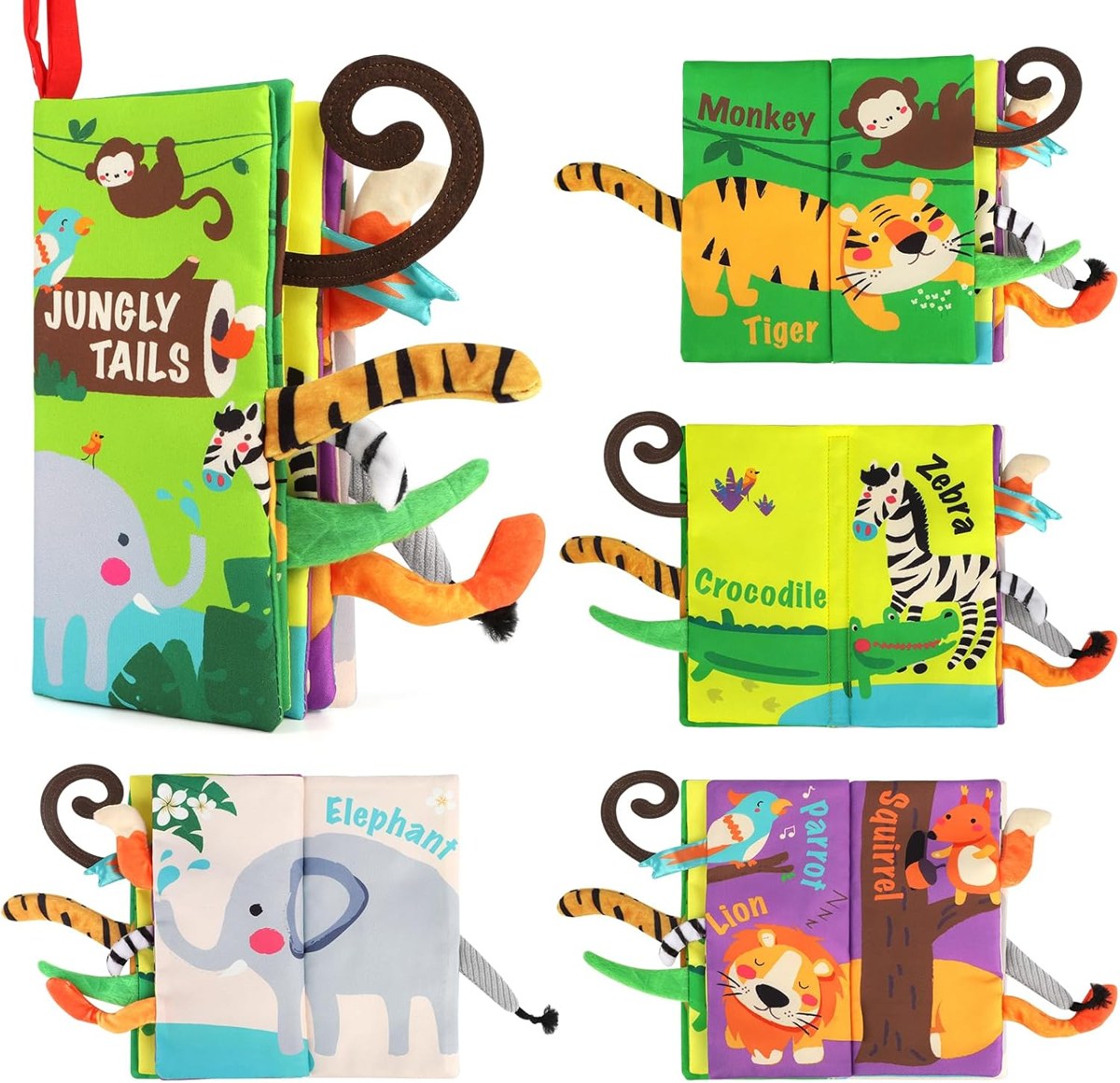 beiens Baby Tail Cloth Book