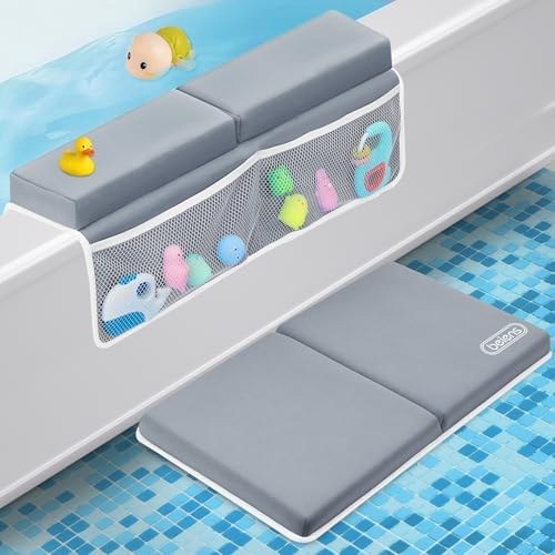 beiens Bath Kneeler and Elbow Rest, Memory Foam, Gray