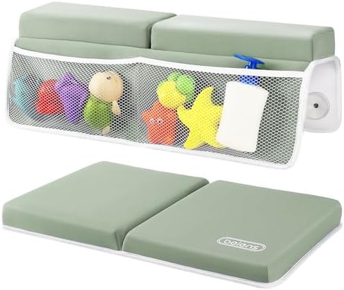 beiens Bath Kneeler and Elbow Rest, Memory Foam, Sage green