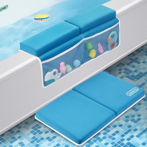 beiens Bath Kneeler and Elbow Rest Pad Set, Blue