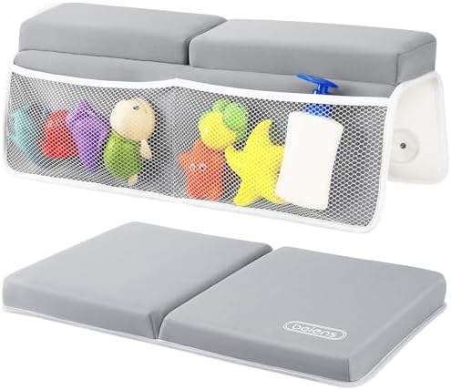 beiens Bath Kneeler and Elbow Rest Pad Set, Gray