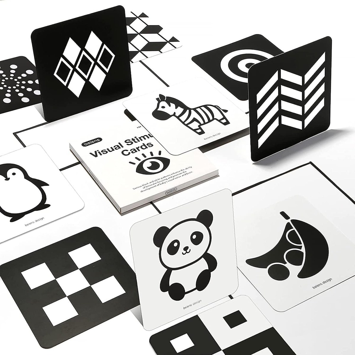 beiens High Contrast Baby Flashcards, 20 Cards